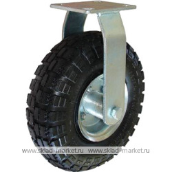 Неповоротные стальное колесо с резиной <nobr> FC 1000</nobr>